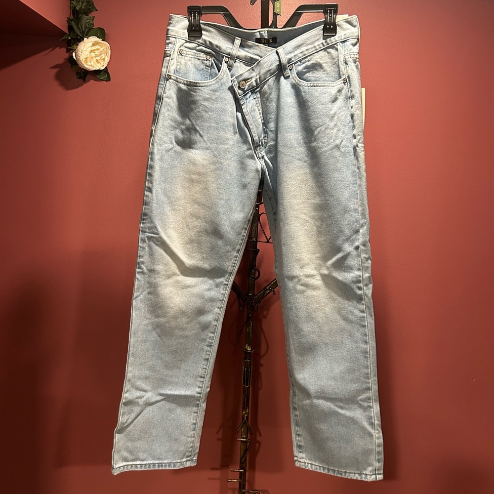 NWT Potili Light Blue Women's Straight Leg Jeans